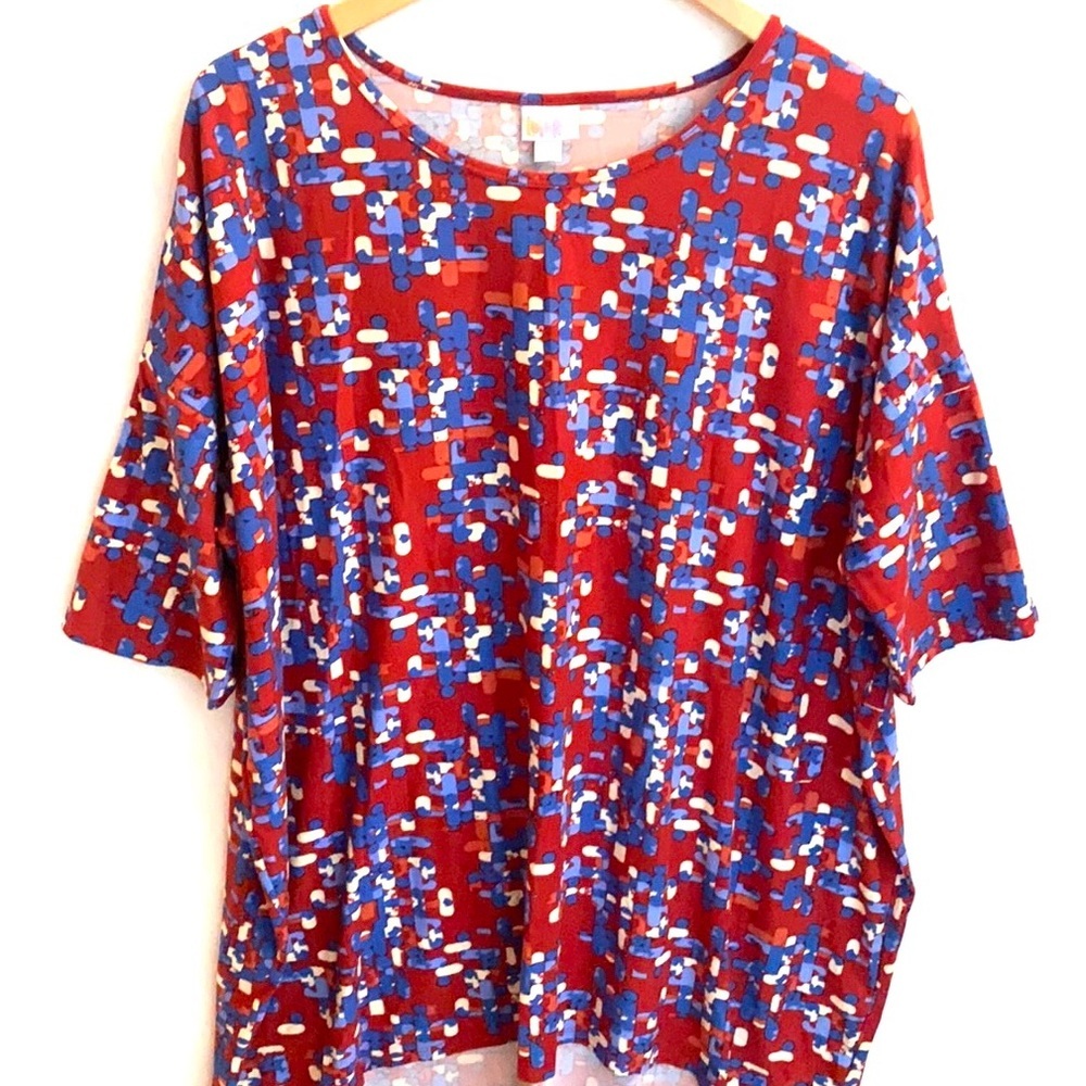 Lularoe IRMA Americana Tunic boho Shirt, Size XL‎